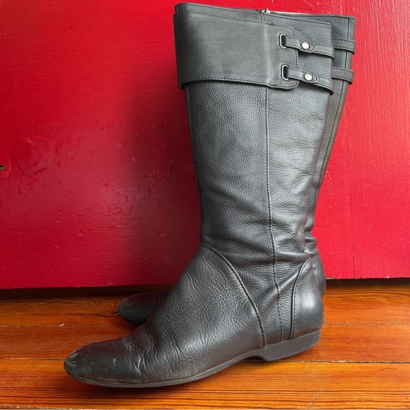 Enzo Angiolini Eazelden Leather Riding Boots - Size 8.5 - Picture 5 of 11